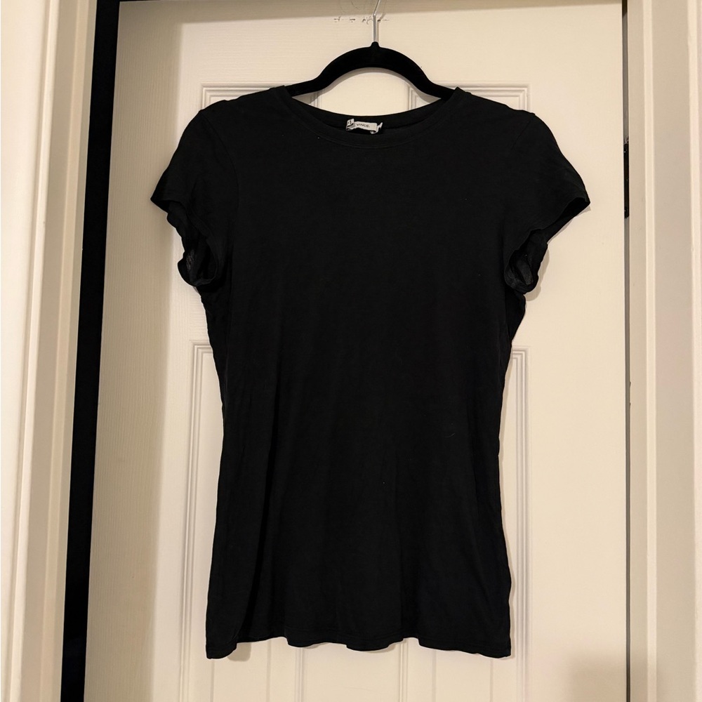 Vince Black Short Sleeve Tee